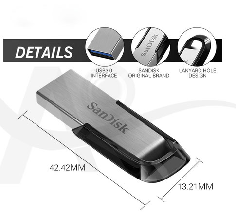 SANDISK 16GB ULTRA FLAIR USB 3.0 FLASH DRIVE