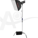 K4  2 IN 1 STEEL LIGHT STAND س