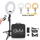 GVM 14s Ring Light with Tripod Stand, 14 inch Ring Light