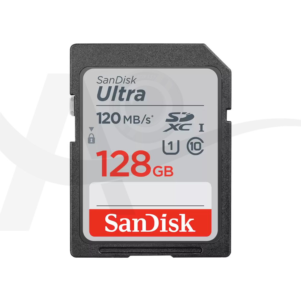 بطاقة تخزين حجم 128 جيجل بايت ألترا SDXC UHS-I ( سانديسك ) 