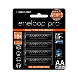 [006008] Panasonic Eneloop Pro 4 AA 2550mah Ni-MH Rechargeable Batteries