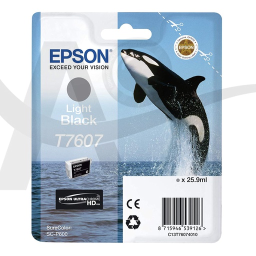 EPSON P600 LIGHT BLACK T7607 INK