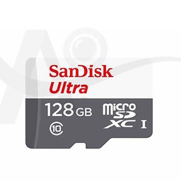 [031032] بطاقة تخزين حجم 128 جيجا بايت ألترا ميكرو SDXC UHS-I ( سانديسك ) 
