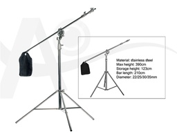 [034023] QH-2148 STAINLESS BOOM LIGHT STAND