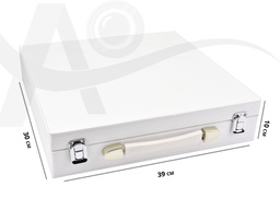 [003451] A4 LEATHER WHITE BOX