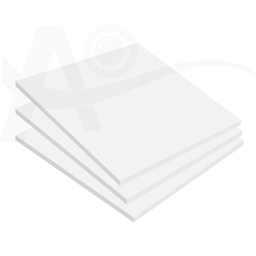 [029070] Solid Square PVC 0.6mm White (32*33cm)