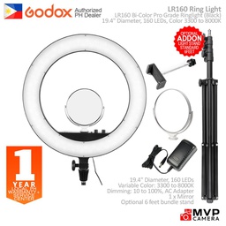 [000074] Godox LR160 Bi-Colour LED Ring Light